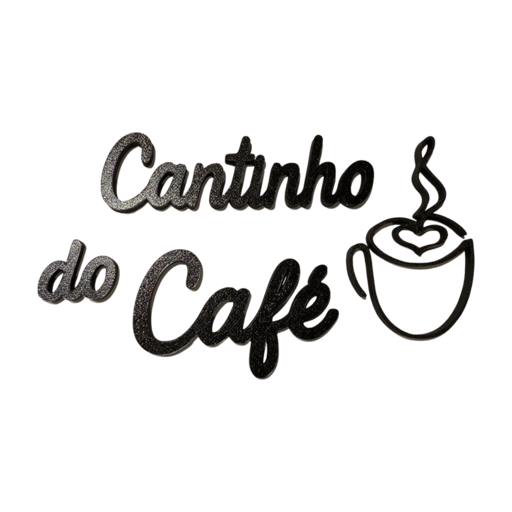 KIT CANTINHO DO CAFÉ LETRAS E XÍCARA DE CAFÉ