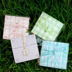 Lembrete de papel Xadrez colorido