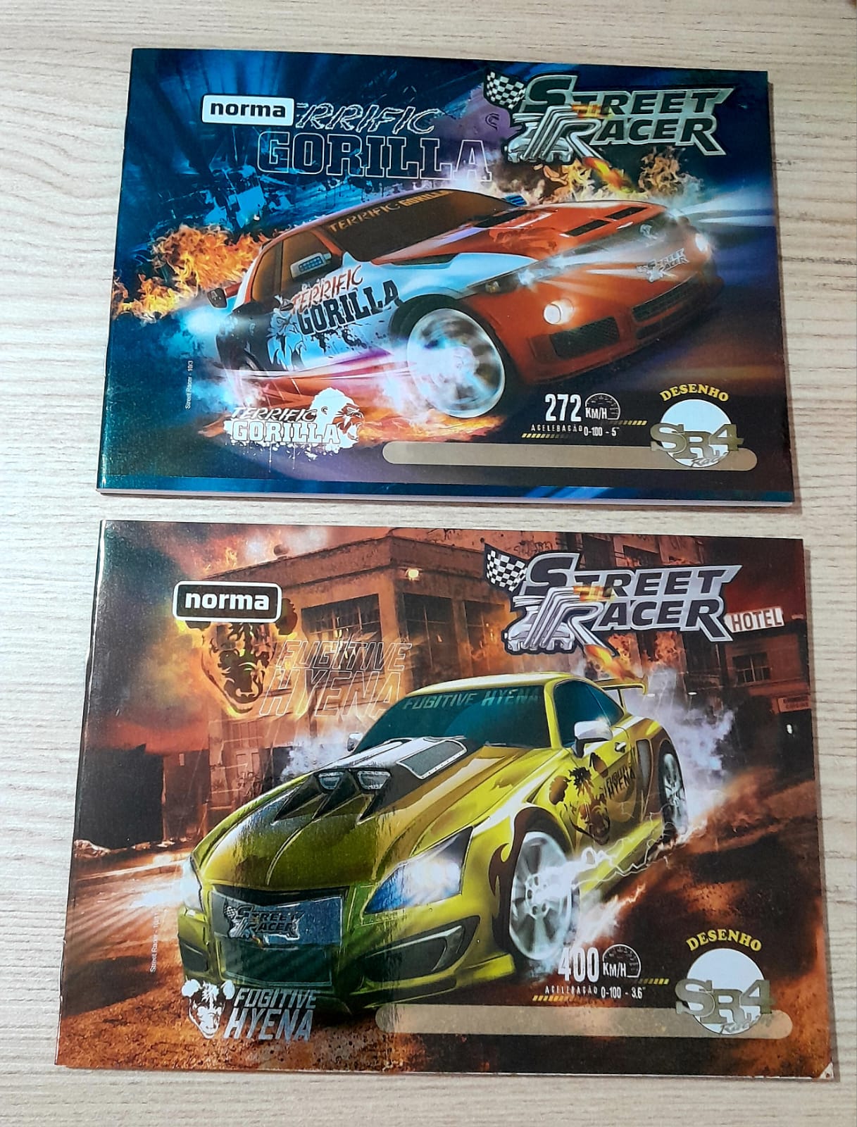 Caderno de desenho - Homem Aranha e Street Racer